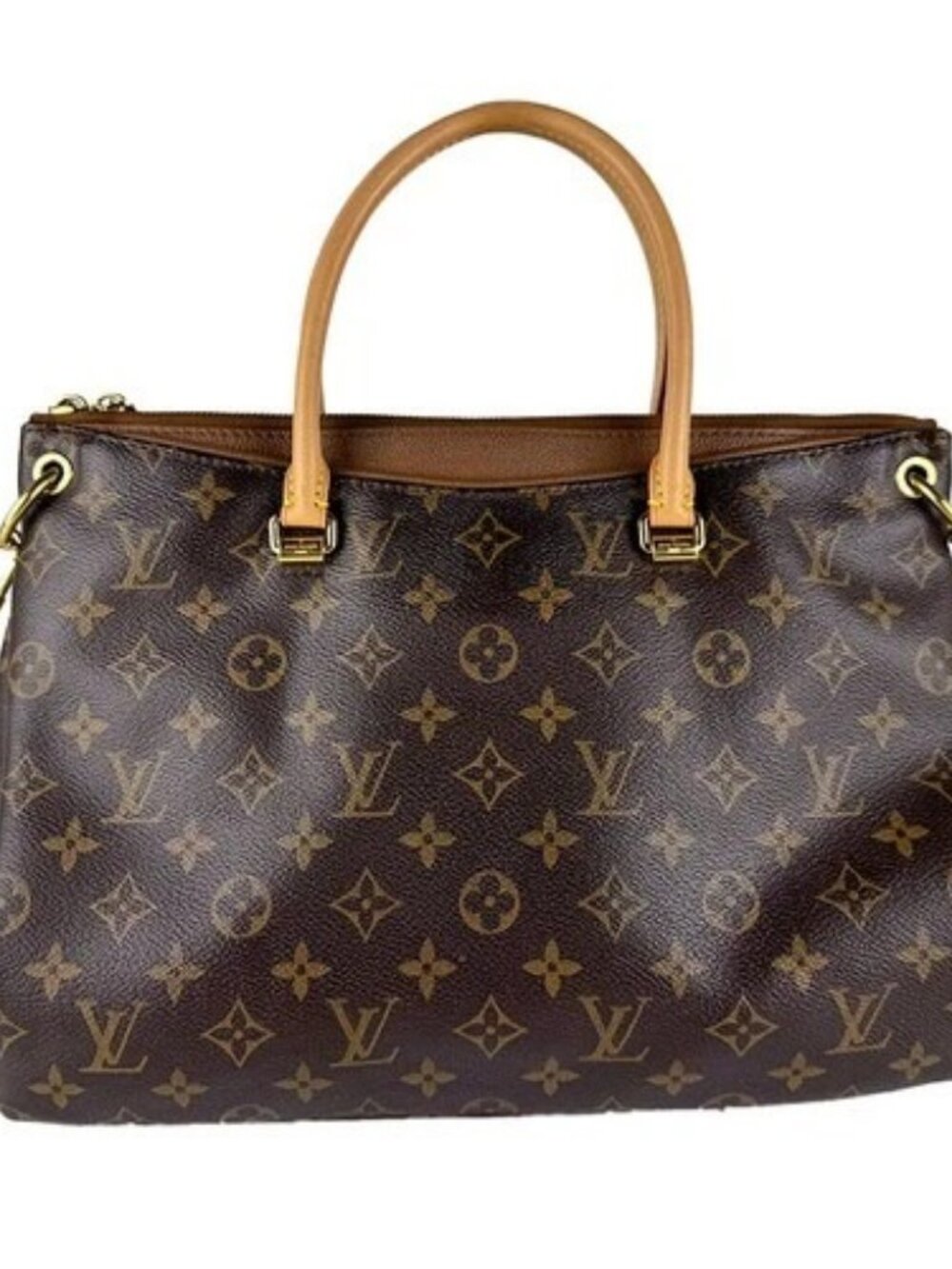 Auth LOUIS VUITTON Handbag Shoulder Bag Brown Monogram canvas z10767